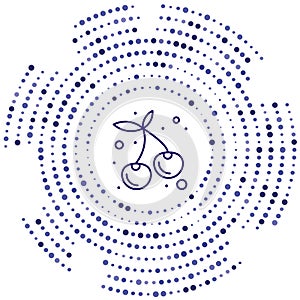 cherry tomato vector icon. cherry tomato editable stroke. cherry tomato linear symbol for use on web and mobile apps, logo, print