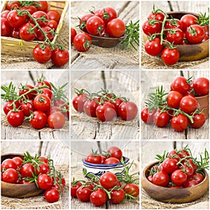 Cherry tomatoes - collage
