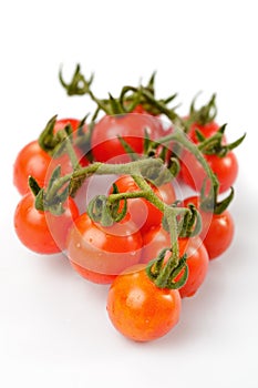 Cherry tomatoes isolated