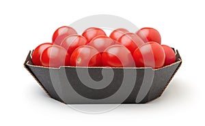 Cherry tomatoes isolated on white