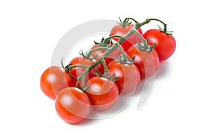 Cherry tomatoes isolated on white