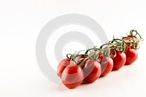 Cherry Tomatoes isolated on white background