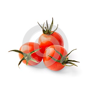 Cherry tomatoes on isolation