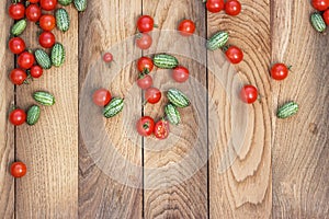 Cherry tomatoes and kiwano