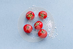 Cherry tomatoes and sea salt