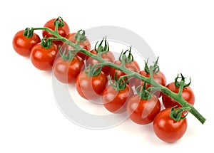 cherry tomatoes on white background