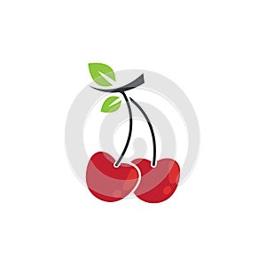 Cherry vector icon