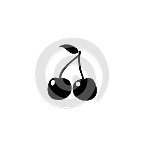 Cherry vector icon vector illustration