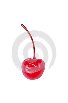Cherry on white background