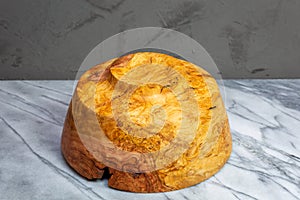 Cherry wood burl bowl