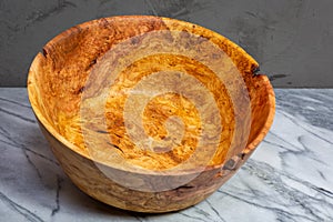 Cherry wood burl bowl