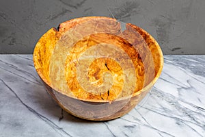 Cherry wood burl bowl