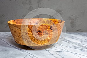 Cherry wood burl bowl