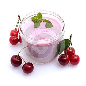 Cherry yogurt