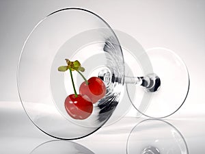 Cherrys in a Cocktail Glass