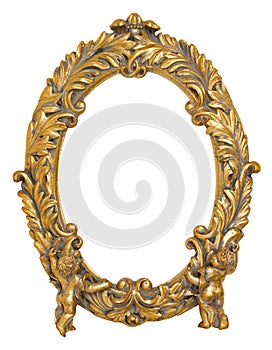 Cherub Gold Picture Frame