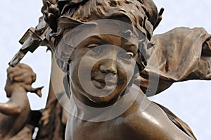 Cherub on the Pont Alexandre III Bridge Paris