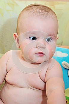 Cherubic baby photo