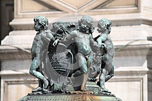 Cherubs statue in Paris photo