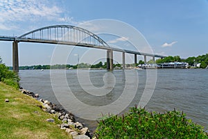 The Chesapeake City bridge over the Chesapeake & Delaware Canal in Maryland photo