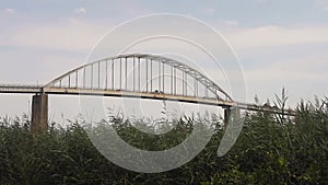 Chesapeake City Bridge passing over a swamp