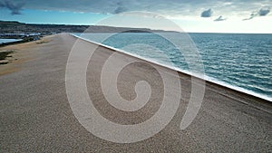 Chesil Beach in Dorset between Portland and Weymouth