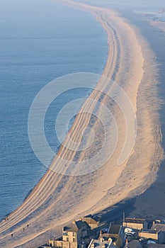 Chesil beach near portland in Weymouth Dorset