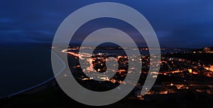 Chesil beach at night