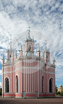 Chesme Church, Saint Petersburg, Russia, back elevation