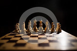 Chess is aogic Board game with special pieces on a 64-cell Board for two opponents, combining elements of art in terms of chess