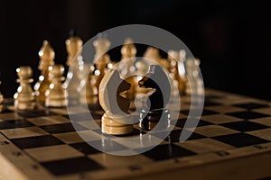 Chess is aogic Board game with special pieces on a 64-cell Board for two opponents, combining elements of art in terms of chess