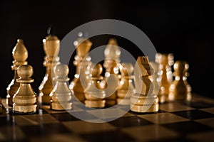 Chess is aogic Board game with special pieces on a 64-cell Board for two opponents, combining elements of art in terms of chess