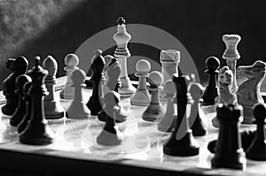 Chess black and white