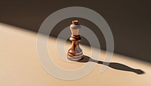 Chess board, battle of intelligence, king success, pawn defeat generated by AI