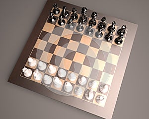 Chess-board with chess