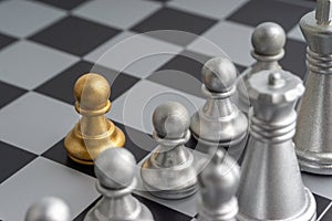 Chess board closeup background