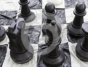 Chess board figures