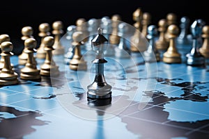 Chess board game concept of business ideas and competition and strategy ideas concep, Concept of competitive advantage in