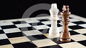 Chess board game concept of business ideas and competition and strategy ideas concept.