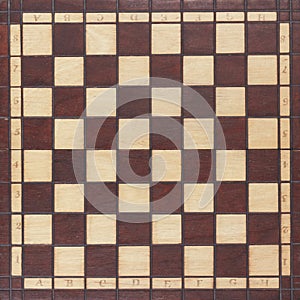 Chess board isolated background