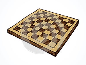 Chess board. Vector drawing