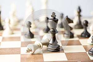 Chess business concept, leader & success