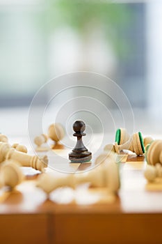 Chess business concept, leader & success