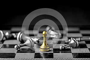 Chess business concept, leader & success