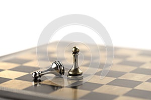 Chess business concept, leader & success