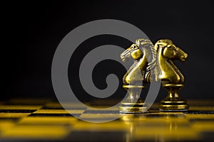 Chess business concept, leader & success