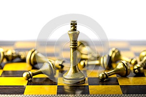 Chess business concept, leader & success