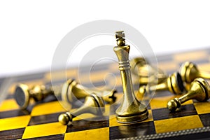 Chess business concept, leader & success