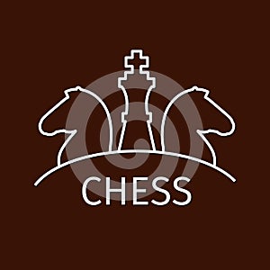 Chess business strategy logo