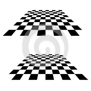 Chess, checkerboard squares textured element